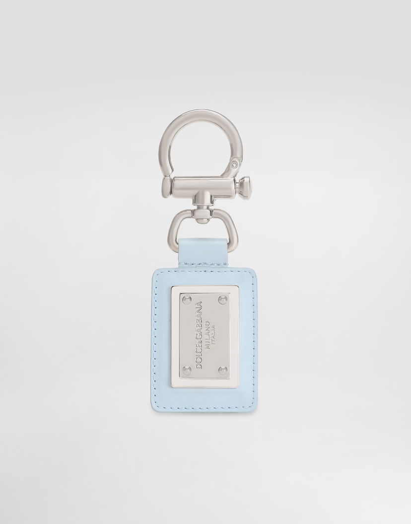 Kľúčenka Dolce & Gabbana Dolce & Gabbana Smooth Calfskin Keyring Modrá | BP3439AV89380604