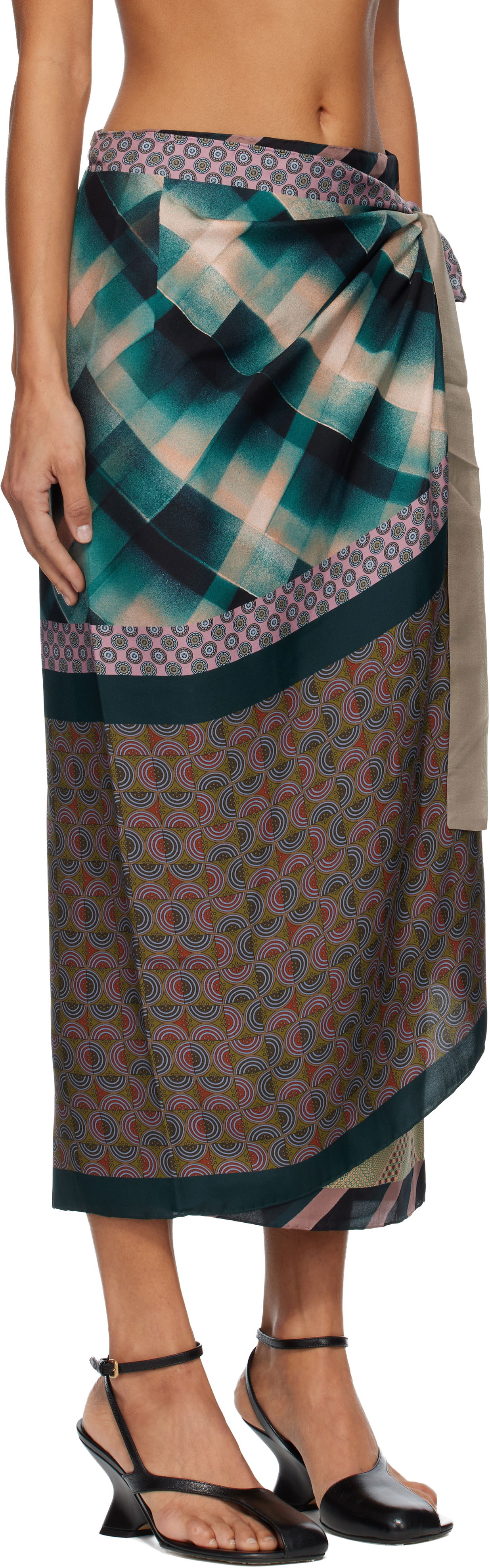 Sukňa Dries Van Noten Dries Van Noten Wrap Scarf Midi Skirt Rôznofarebný | 252-010846-2213, 1