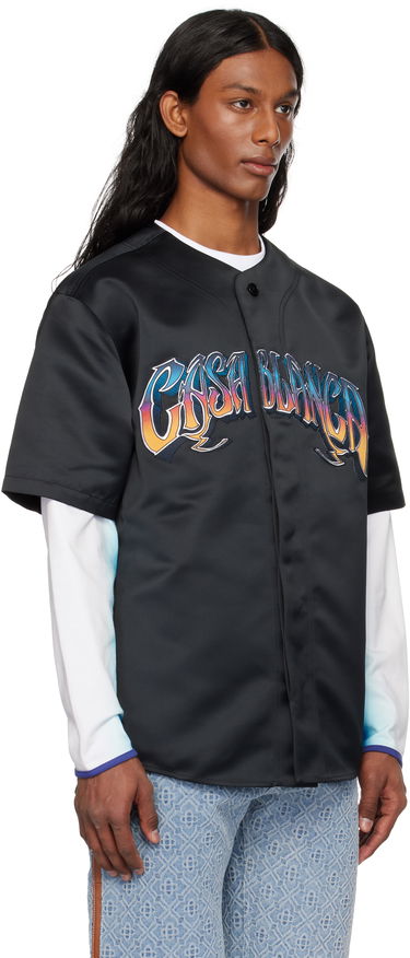 Dres Casablanca Casablanca Gothic Baseball Shirt Čierna | MS25-SH-153-01, 1