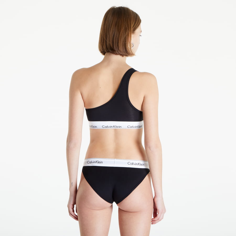 Podprsenka CALVIN KLEIN Modern Cotton Unlined Bralette (One Shoulder) Čierna | QF7007E UB1, 1