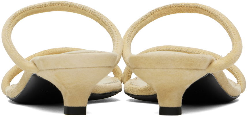 Doplnky TOTEME TOTEME 'The Minimalist' Heeled Suede Sandals Béžová | 243-WAS2065-LE0045, 1