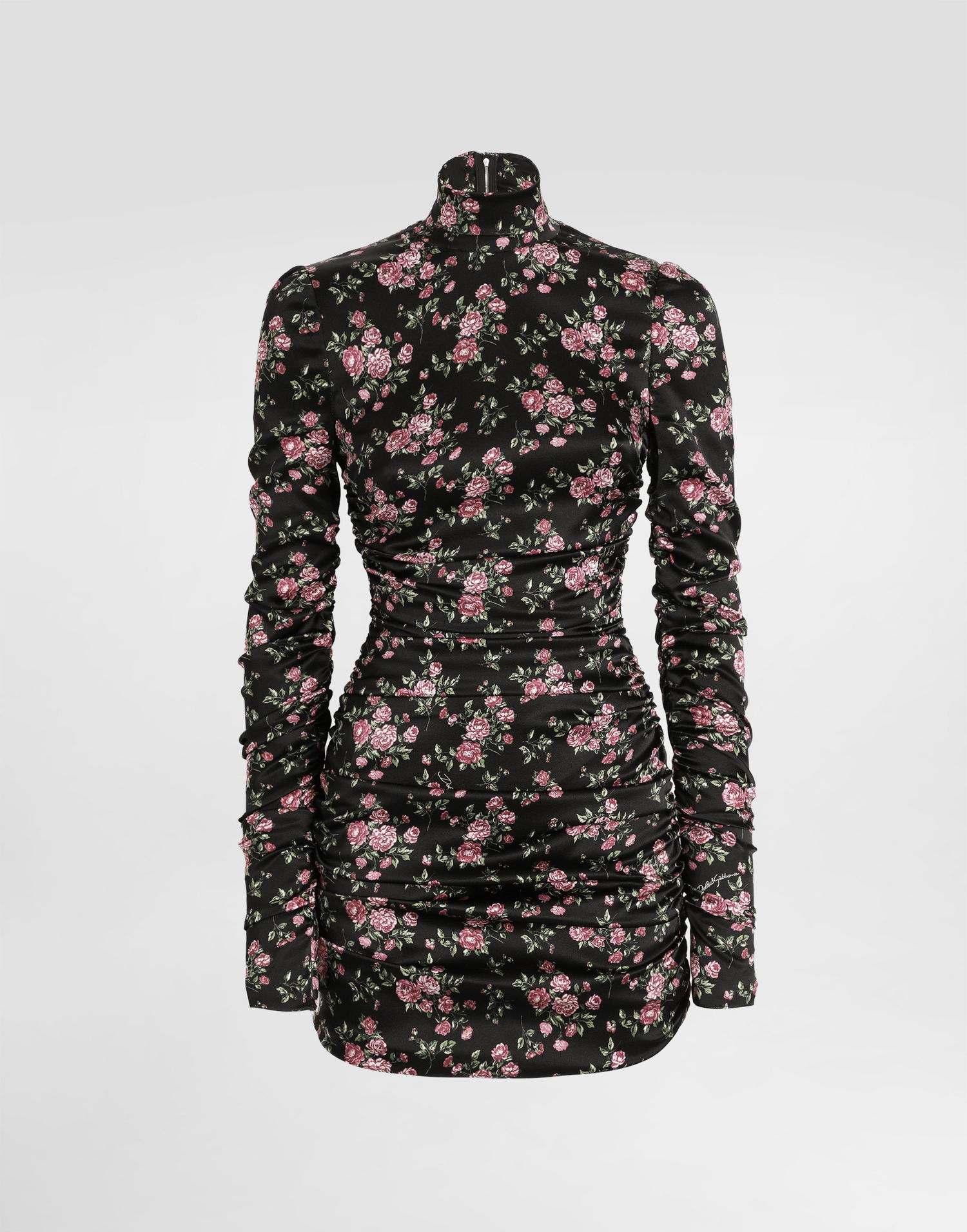 Šaty Dolce & Gabbana Dolce & Gabbana Vintage Rose-print Draped Dress Rôznofarebný | F60G3TFSA8HHN5XQ, 0