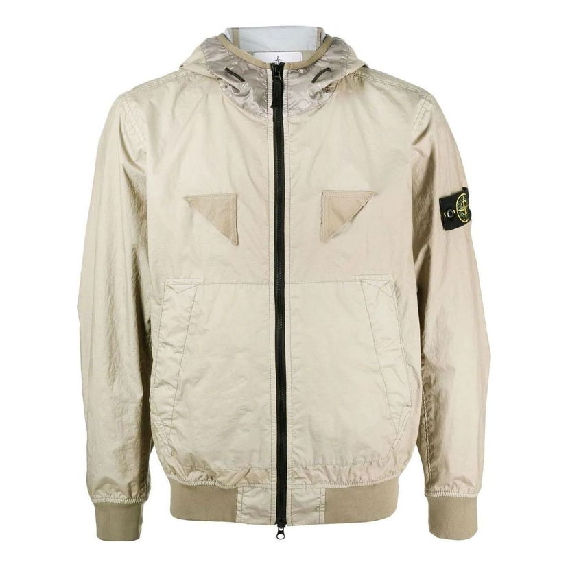 Bomber bunda Stone Island Stone Island Membrana 3L TC Hooded Jacket Béžová | 781540723-V0092