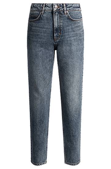 Džínsy BOSS Tapered Mom Jeans Modrá | 50530317, 0