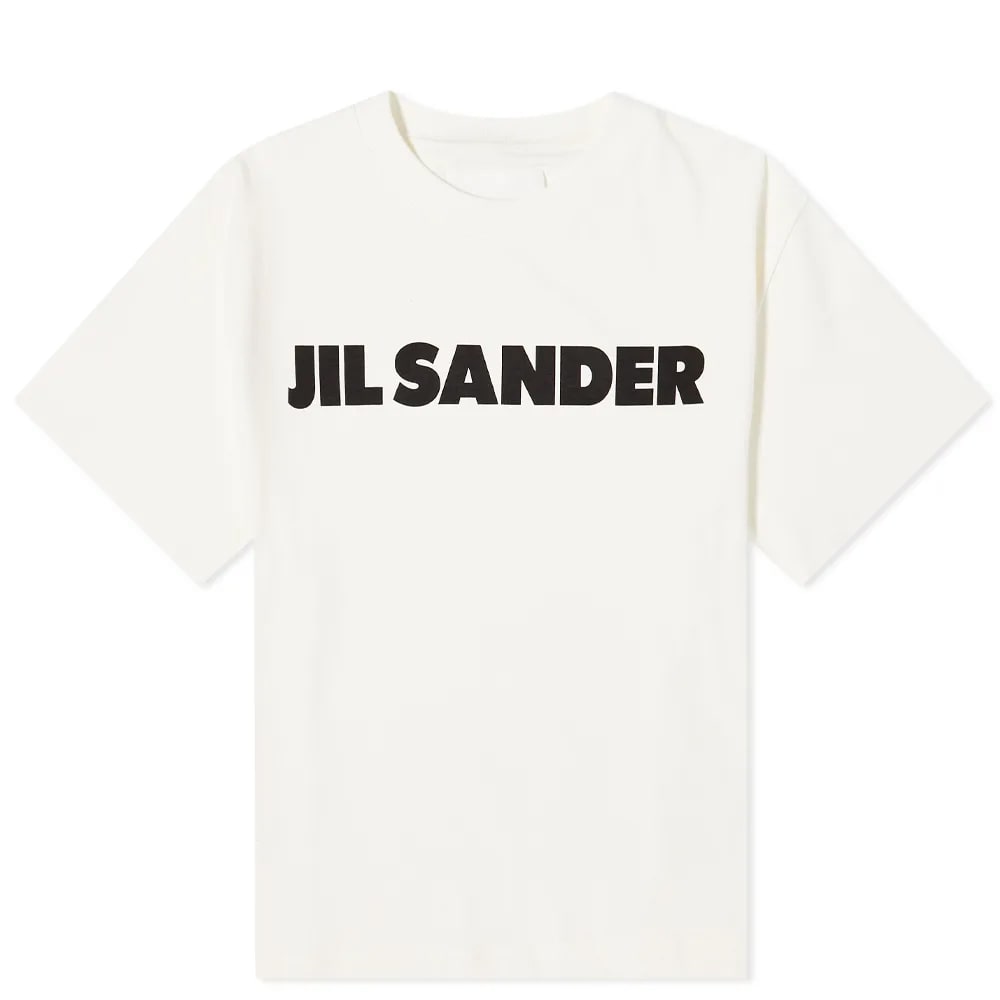 Tričko Jil Sander Logo Tee Biela | J21GC0001-J45148-102, 0