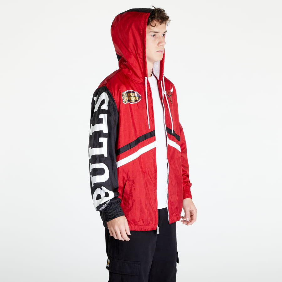 Vetrovka Mitchell & Ness NBA Full Zip Windbreaker Chicago Bulls Červená | OJZP3409-CBUYYPPPSCAR, 0