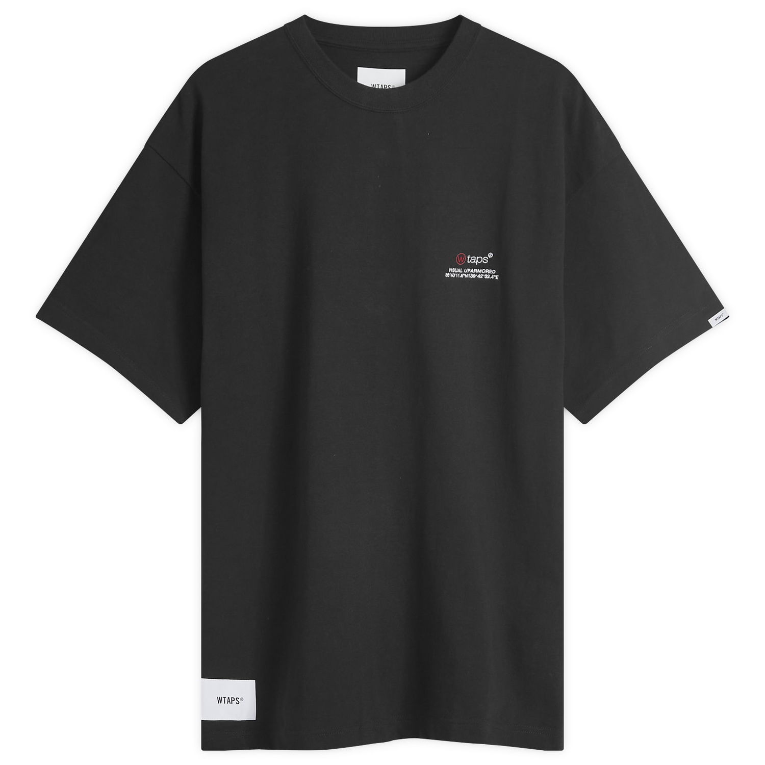 Tričko WTAPS Men's 03 Embroidered Logo T-Shirt Black Large Čierna | 242ATDT-CSM03-BLK, 0