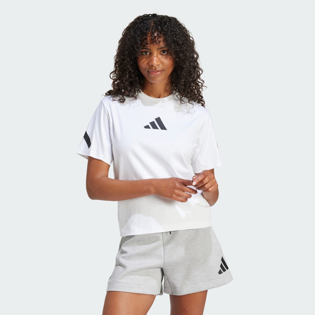 Tričko adidas Performance Z.N.E. T-Shirt Biela | JE7857, 1