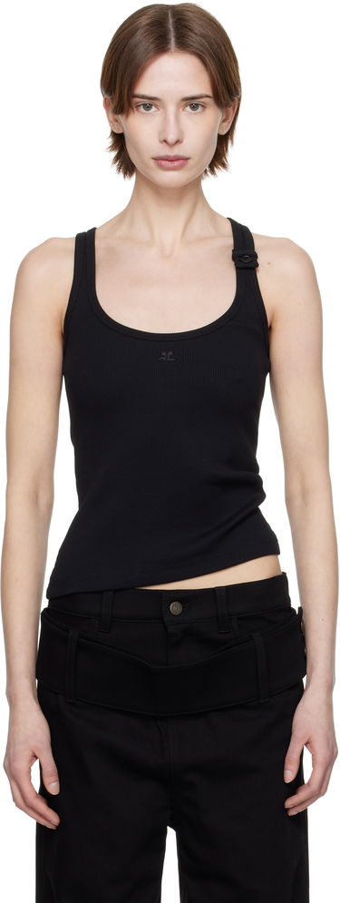 Tielko Courrèges Courrèges 90's Rib Tank Top Čierna | 125JDE123JS0194, 0
