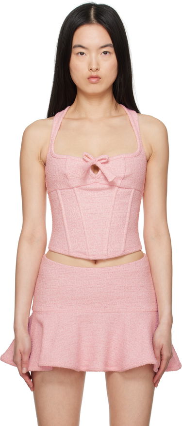 Šaty MISBHV MISBHV Tweed Corset Top Ružová | 250W103, 0