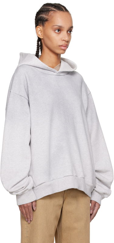 Mikina Acne Studios Distressed Hoodie Šedá | CI0159-, 1
