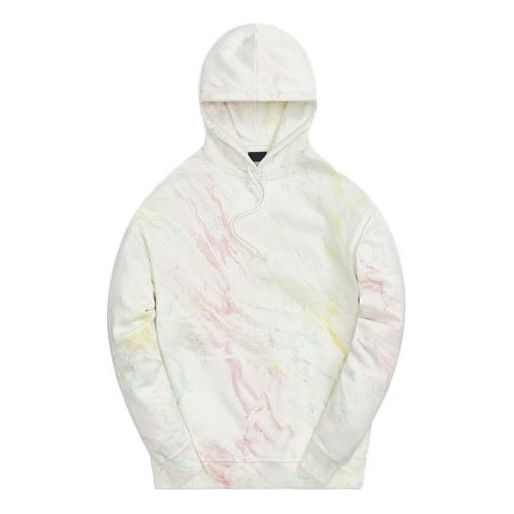 Mikina KITH Williams III Marble Hoodie Biela | KH2705-612