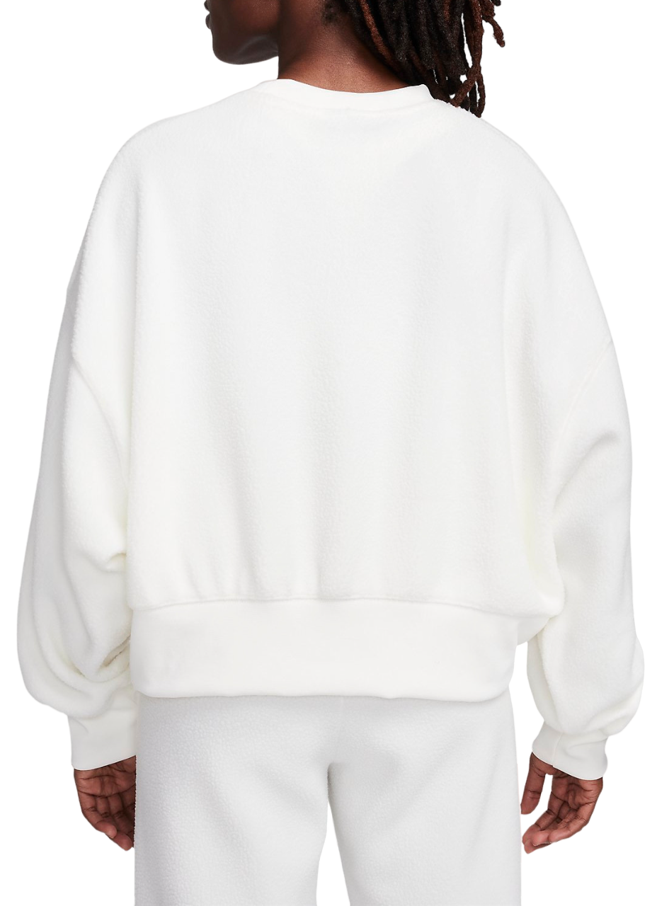 Mikina Nike NSW PLSH MOD CROP CREW Biela | dq6844-133, 1
