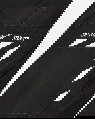 Nohavice Off-White Diagonal Pocket Carpenter Pants Black Čierna | OMCA207C99FAB001 1001, 5