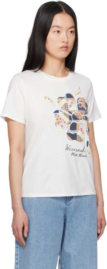 Tričko Max Mara Weekend Max Mara Vello T-Shirt with Heart Applique Béžová | 2515971051600, 4