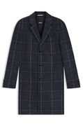 Slim-Fit Checked Coat