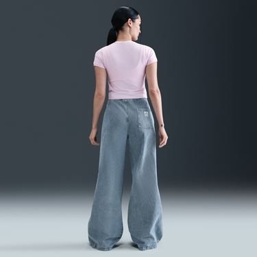 Crop Top Nike Sportswear Wide Leg Jeans Ružová | IH5107-440, 3