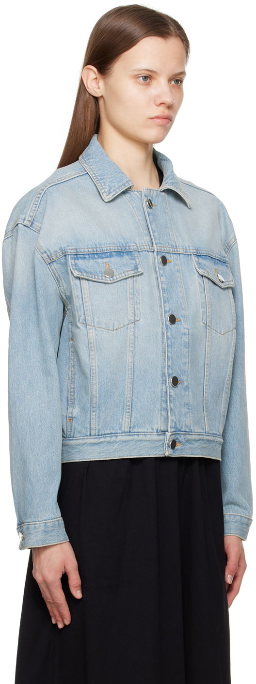 Bunda Loulou de Saison Loulou de Saison Dave Denim Jacket Modrá | DAVE, 1