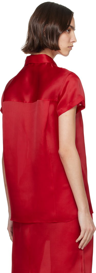 Košeľa Khaite KHAITE Keefe Silk Shirt Červená | 23833002, 2