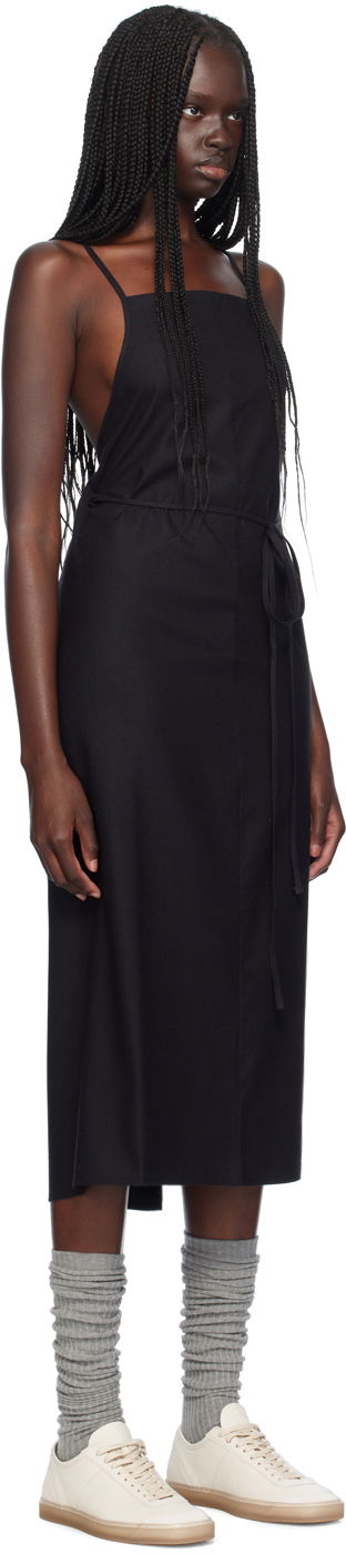 Šaty Baserange Yumi Apron Midi Dress Čierna | DRYU-WS-000, 1
