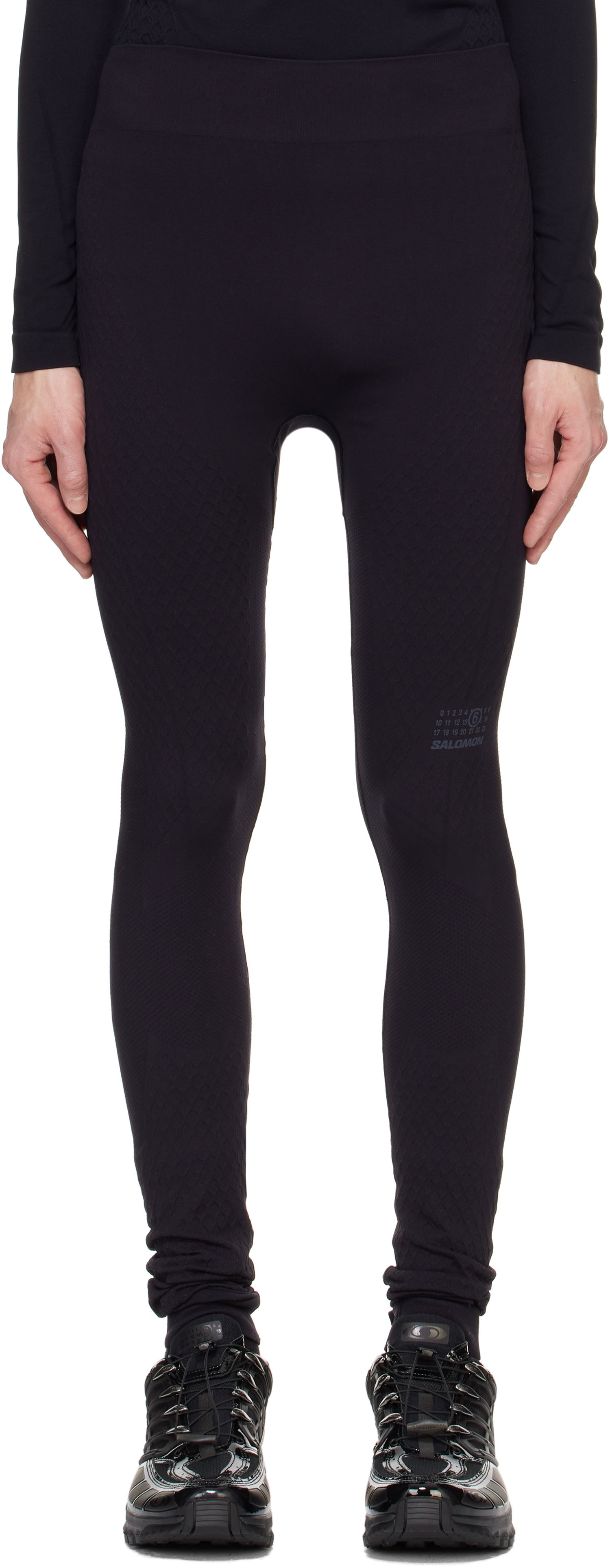 Ponožky Maison Margiela Textured Leggings Čierna | SH0KA0033 M20038, 0