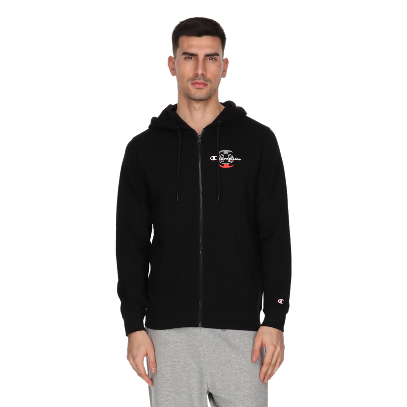 Mikina Champion Full-Zip Hoodie Triple C Čierna | 220525-KK001