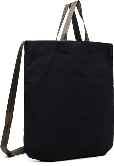 Tote bag NANAMICA Convertible Tote with Striped Webbing Straps, Front Zip, and Flap Pockets Čierna | S25FU041U, 2