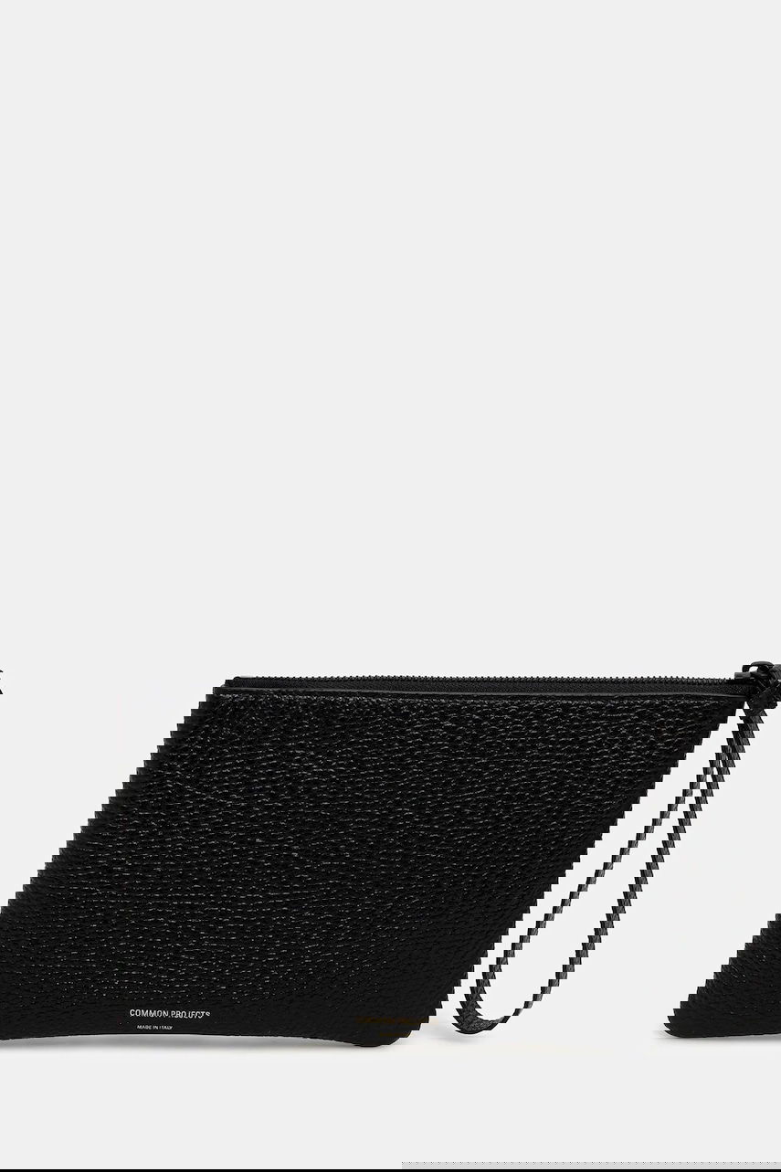 Peňaženka Common Projects Pebbled Leather Small Flat Pouch Čierna | 9187.7001, 0