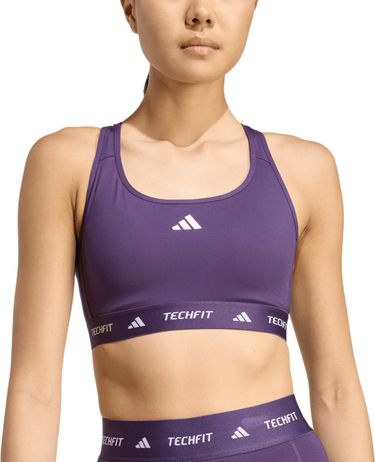 Podprsenka adidas Originals TechFit Medium Support Sports Bra Fialová | jw7242, 0