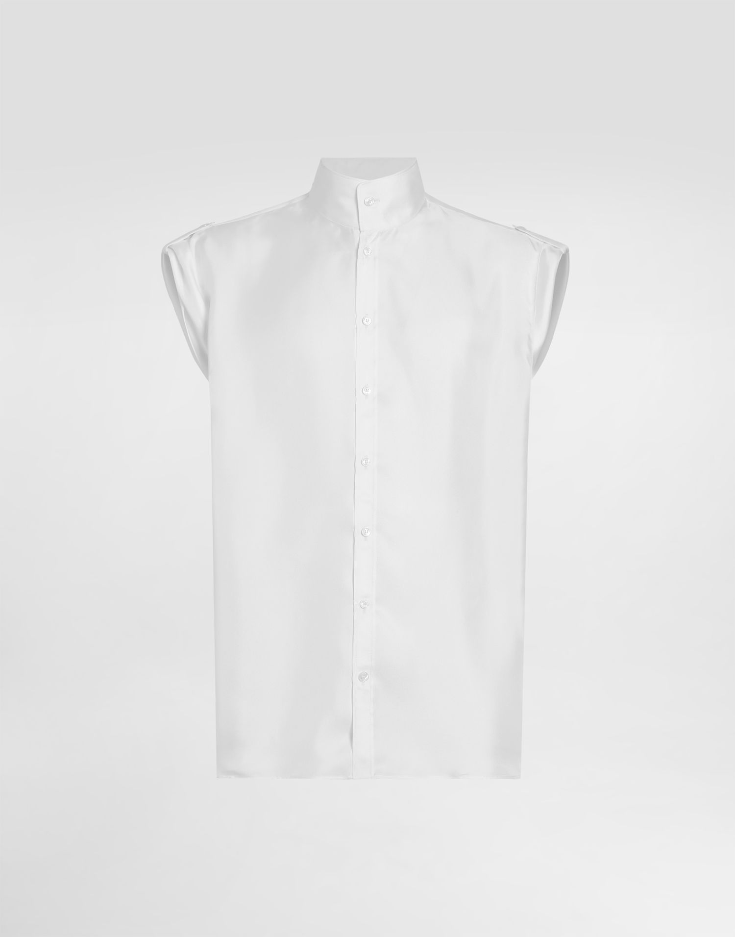 Košeľa Dolce & Gabbana Dolce & Gabbana Silk Twill Short Sleeve Shirt Biela | G5NJ4TFU10SW0800, 0