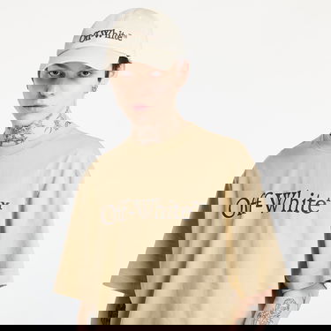 Tričko Off-White Off-White Big Bookish Skate Short Sleeve T-Shirt Béžová | OMAA120S25JER00K6110, 1