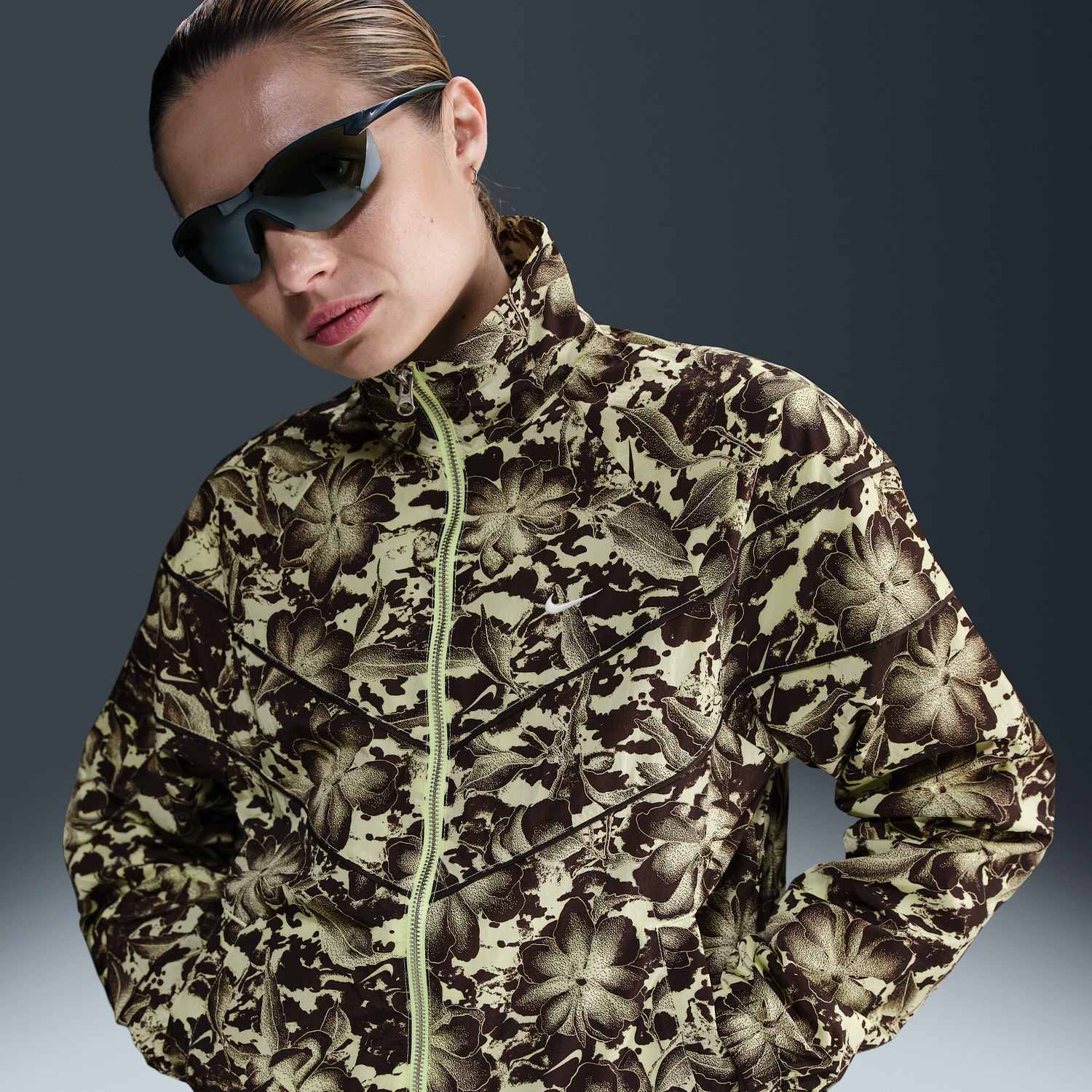 Vetrovka Nike Sportswear Windrunner UV Protection Printed Full-Zip Jacket Žltá | HM7285-701, 0