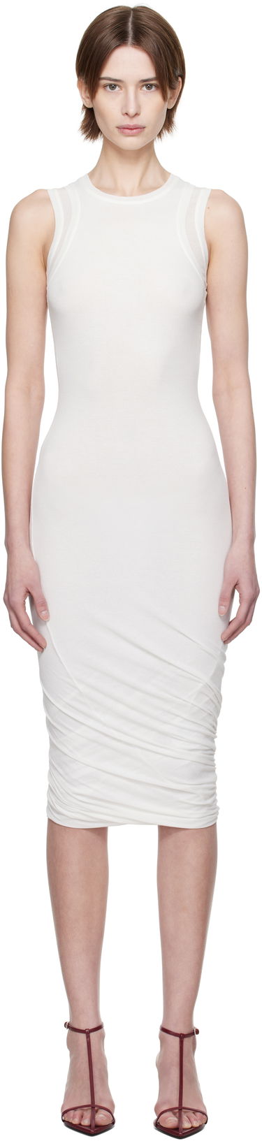 Šaty Jil Sander Jil Sander Sleeveless Twisted Midi Dress Biela | J02CT0505_J20249, 0