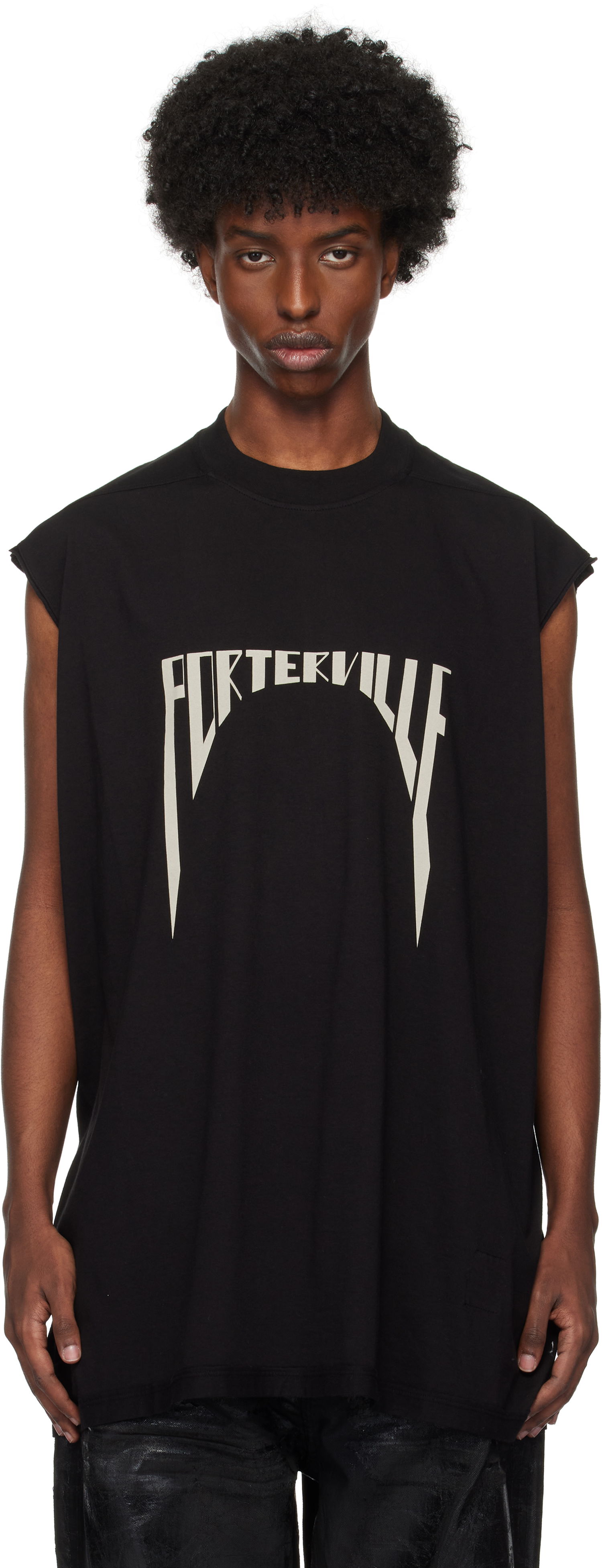 Tričko Rick Owens Porterville Tarp T-shirt Čierna | DU02D2158 RNEP1, 0