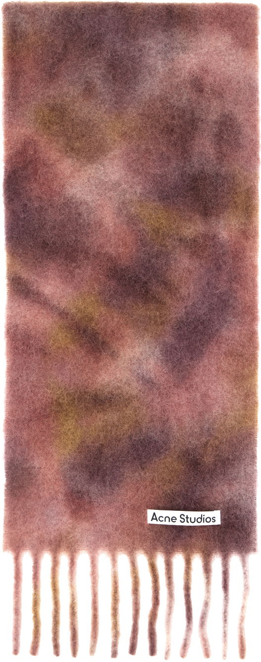 Oblečenie Acne Studios Burgundy & Purple Tie-Dye Scarf Vínová | CA0284-, 0