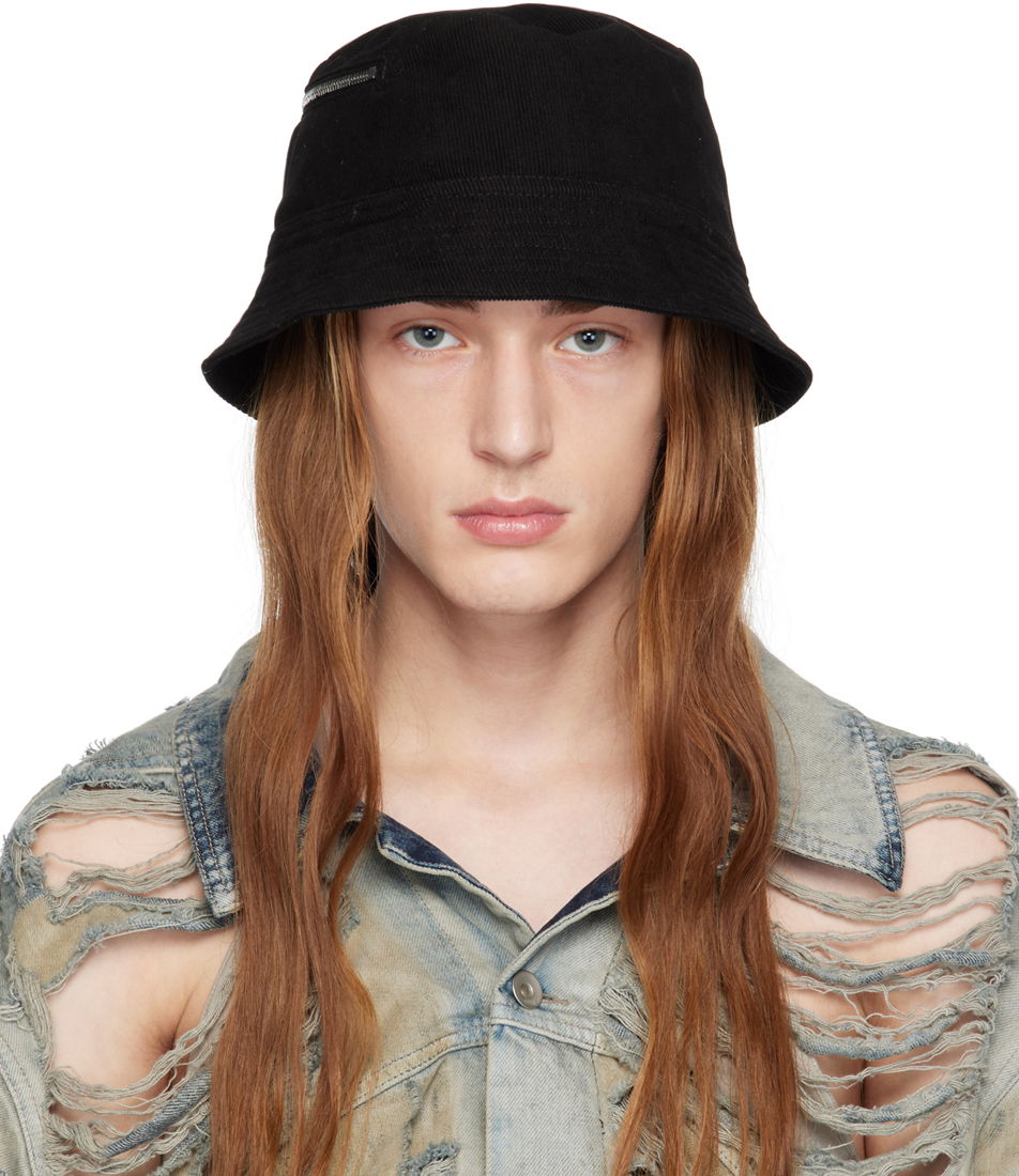 Klobúk Rick Owens DRKSHDW Pocket Gilligan Hat Čierna | DA02C5475 MC, 0
