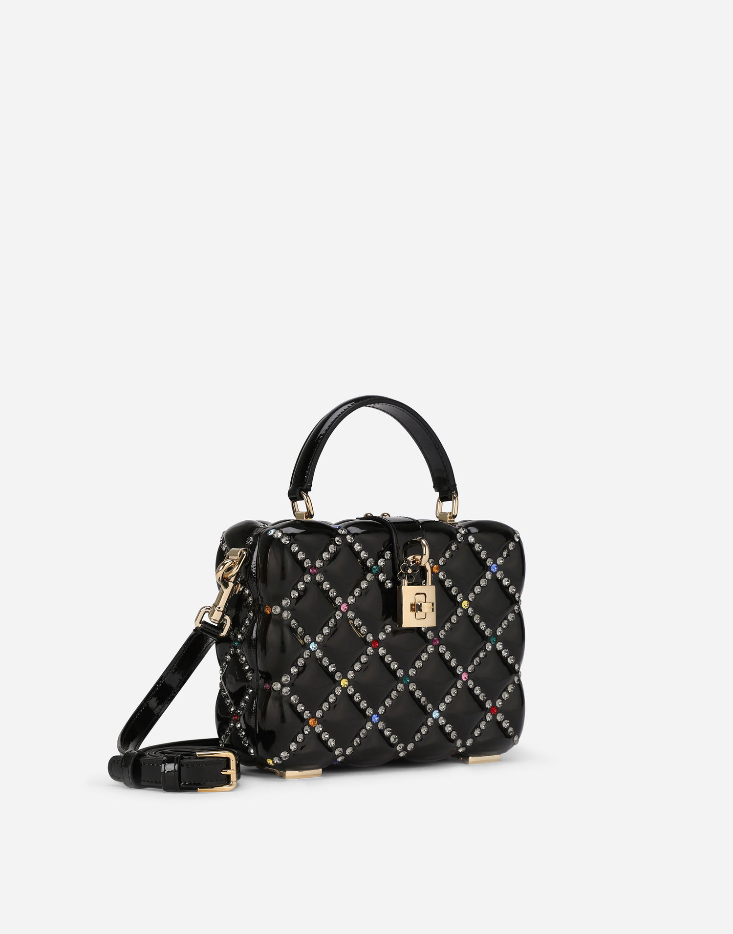 Kabelka Dolce & Gabbana Dolce & Gabbana Dolce Box Bag With Rhinestones Čierna | BB5970AY2298S574, 1