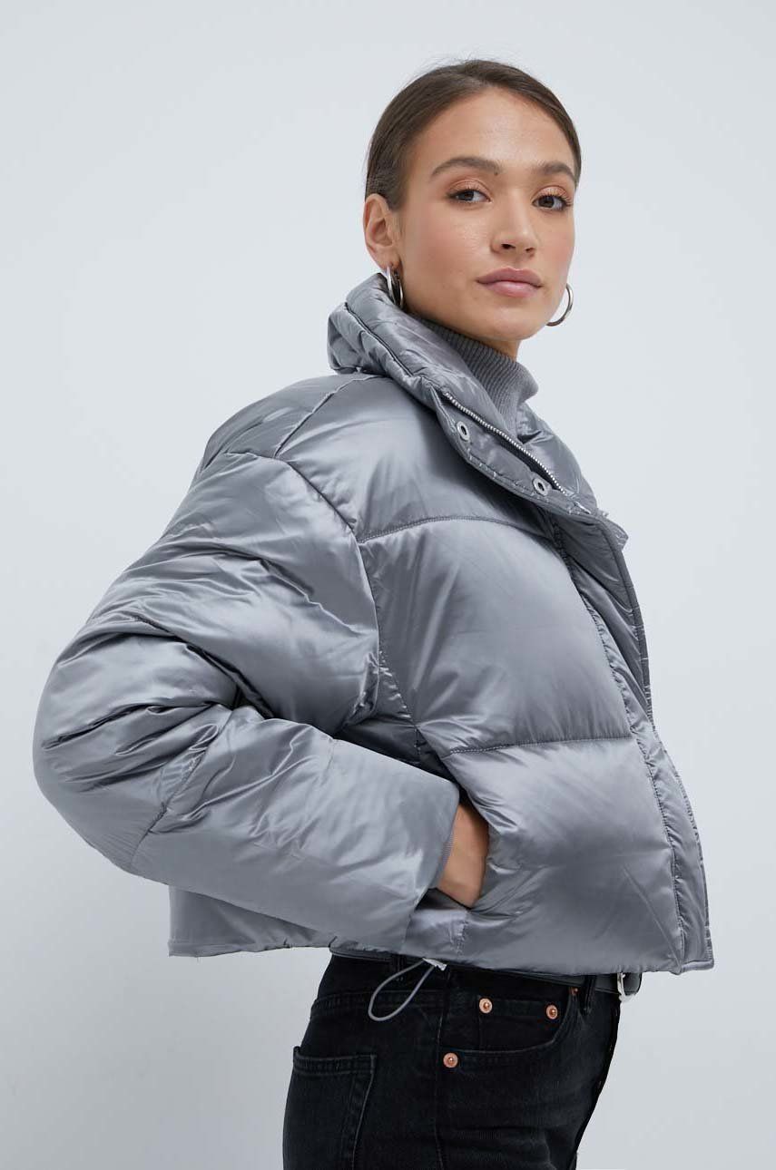 Prešívaná bunda CALVIN KLEIN Puffer Oversize Šedá | K20K204688.9BYY, 0