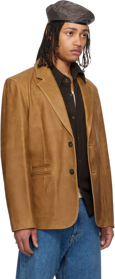 Bunda OUR LEGACY Our Legacy Opening Leather Blazer Hnedá | M2259OBL, 1