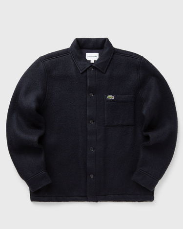 Bunda Lacoste Woven Collared Button-Front Chest Pocket Shirt Jacket Navy | CH8997-HDE, 0