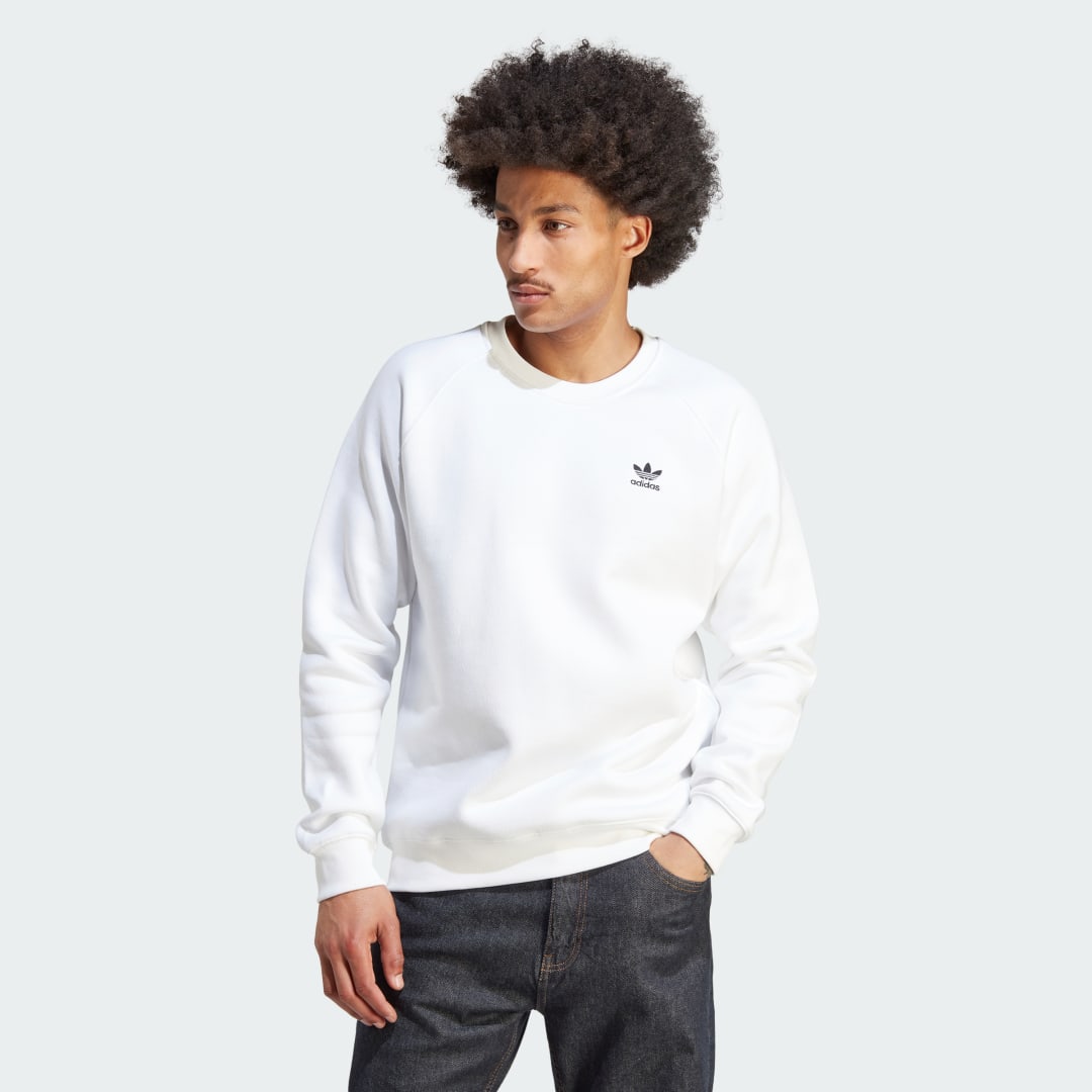 Mikina adidas Originals Trefoil Essentials Sweat Biela | IM4531, 1