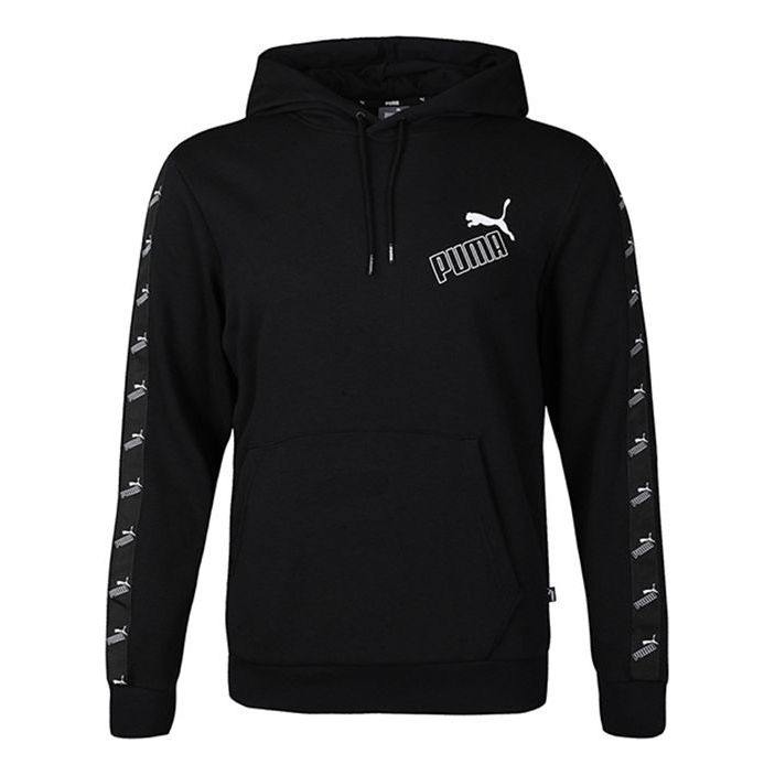 Mikina Puma Amplified Printed Fleece Hoodie Čierna | 583518-01