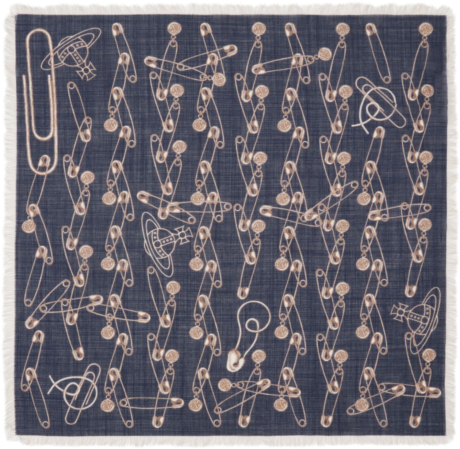 Šál Vivienne Westwood Safety Pin Pocket Square Navy | 8103014X-W00Z0-, 0