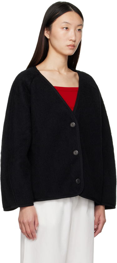 Bunda Baserange Fortu V-Neck Button-Up Cardigan Jacket Zelené | OUFJ-BW-AU25, 4
