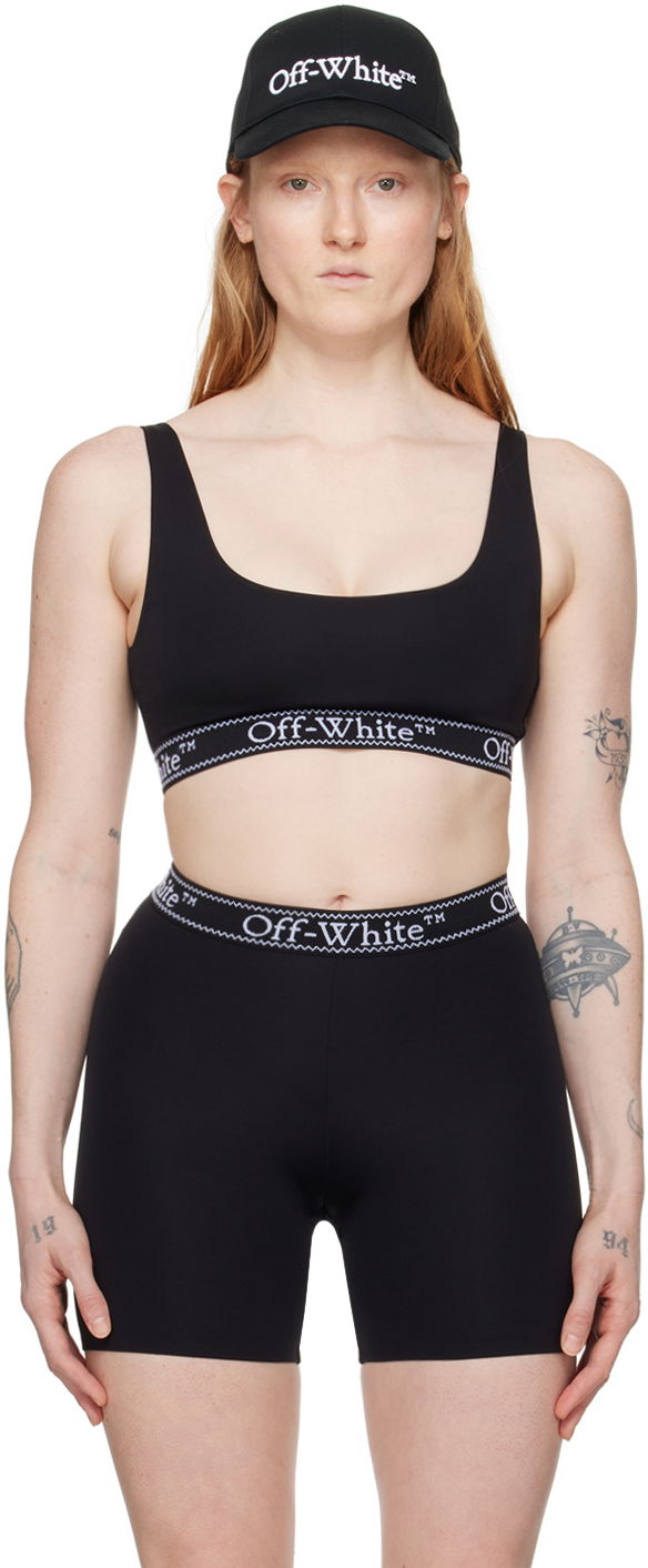 Podprsenka Off-White Black Jacquard Sport Bra Čierna | OWVO094S24JER0011001, 0
