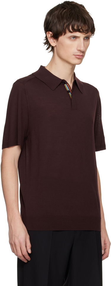 Polo tričko Paul Smith Paul Smith Merino Wool Short Sleeve Polo Hnedá | M1R-529Z-T02093-29, 1