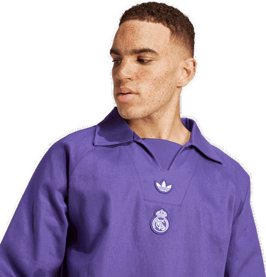 Sveter adidas Performance Real Madrid Terrace Icons Drill Top Fialová | JF2578, 3