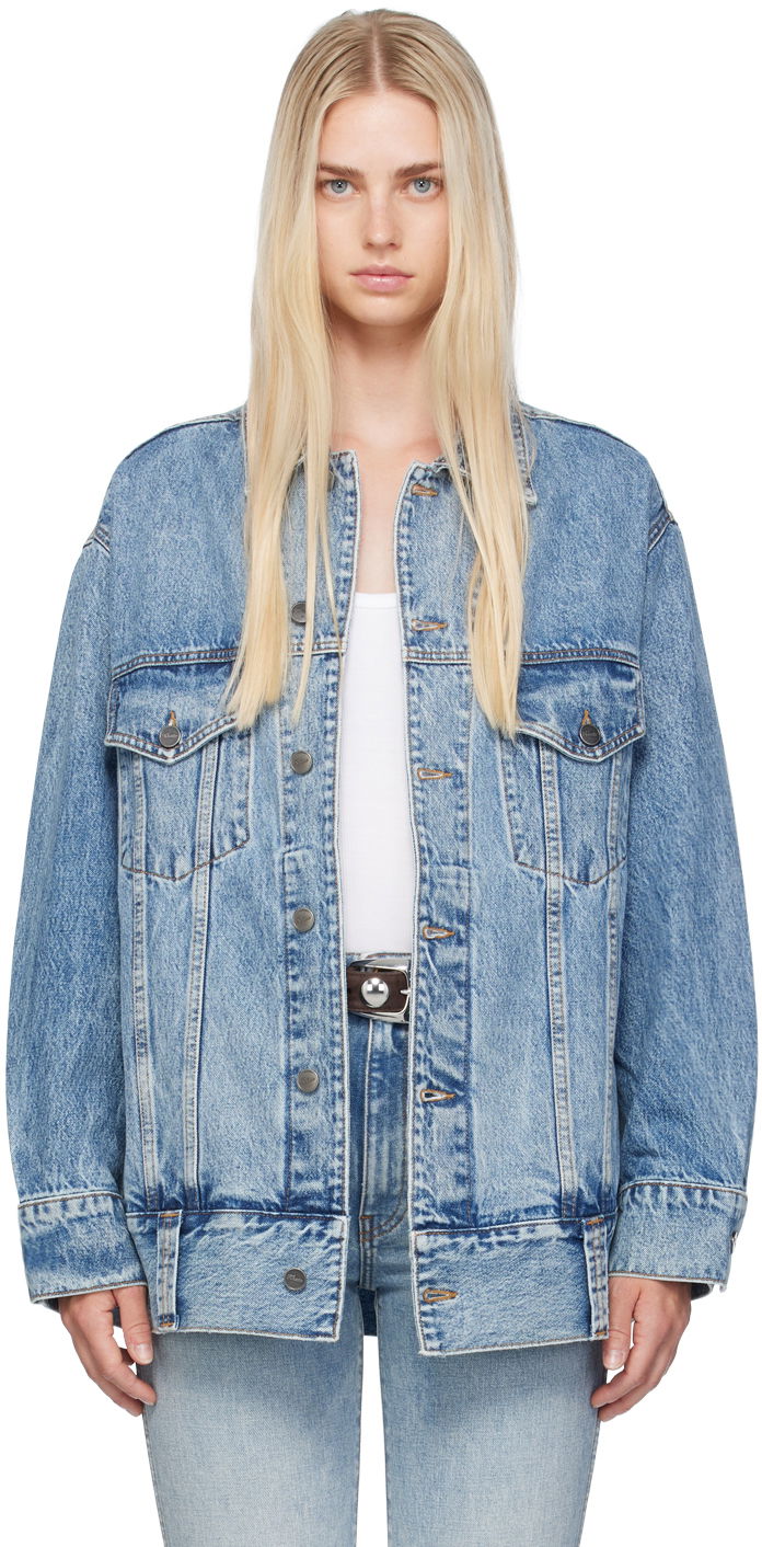Bunda Khaite Blue 'The Grizzo' Denim Jacket Modrá | 1098-094, 0