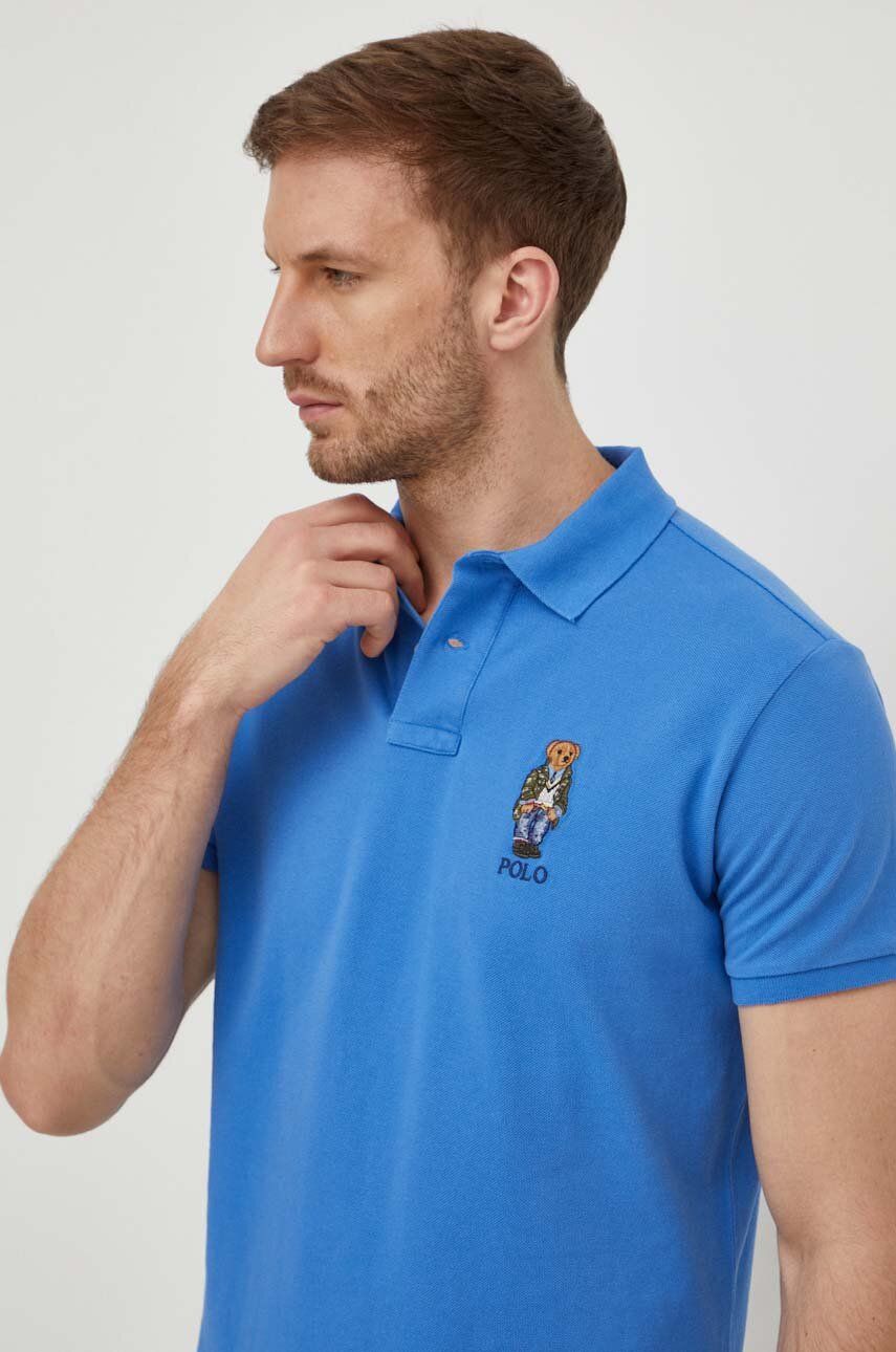 Short-sleeve cotton polo shirt