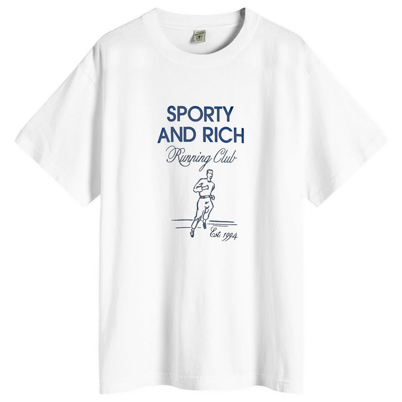 Tričko Sporty & Rich Running Man T-Shirt Biela | TO042S409RW-48